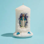 Blessed virgin mary devotional candle