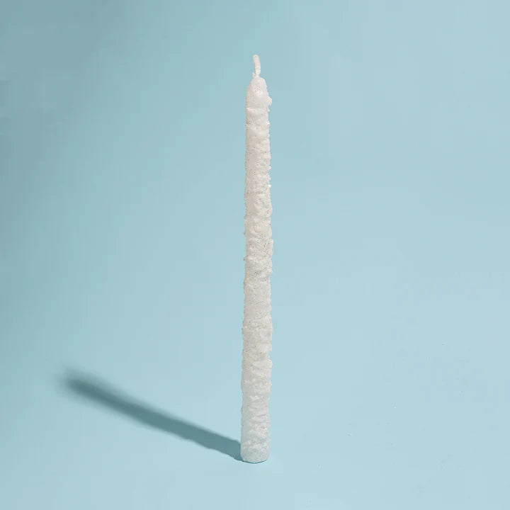 Pearl frost cone candle