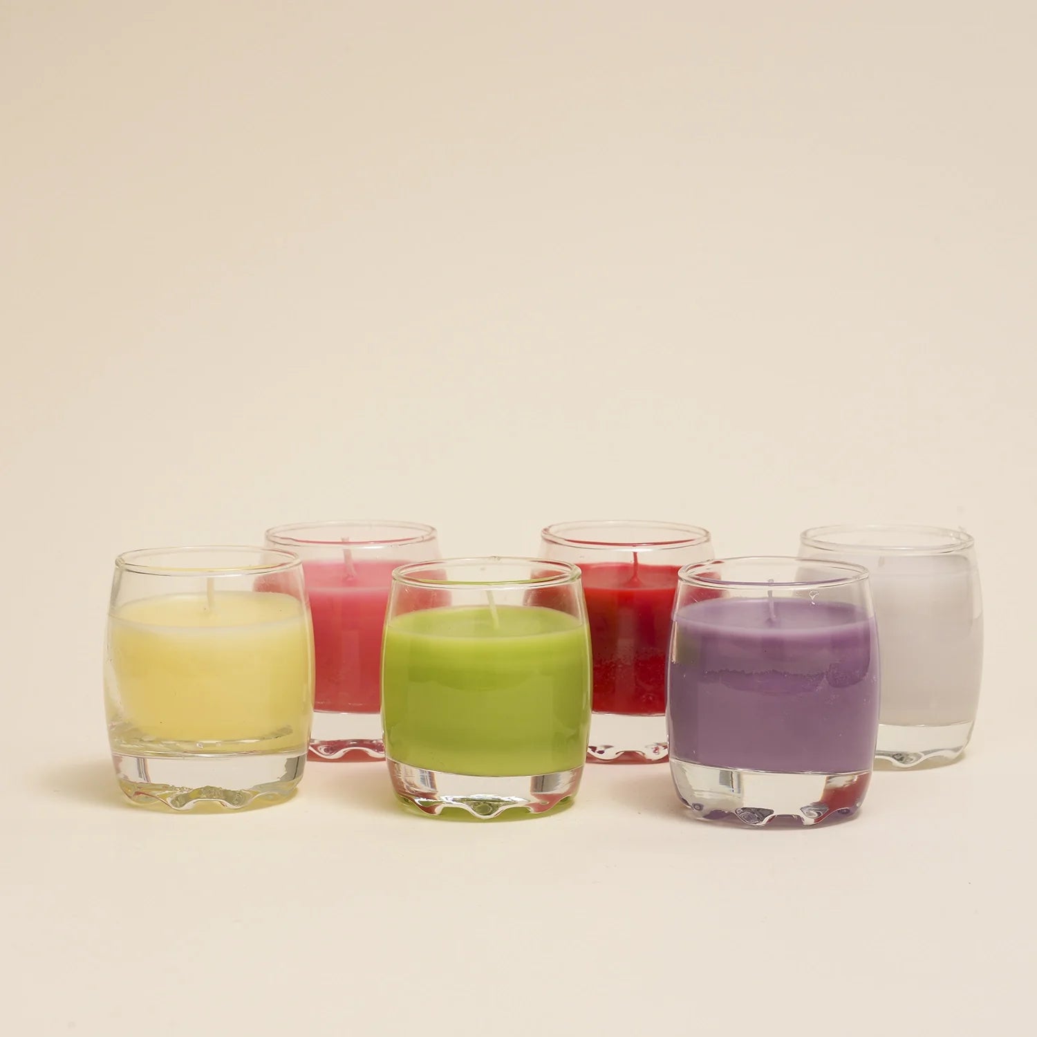Scented glass candles
