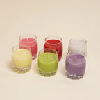 Scented glass candles