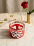 "Two hearts, one flame" valentine's scented candle